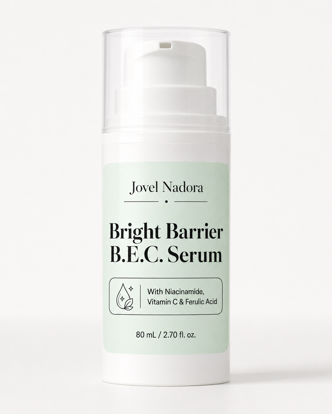 Jovel Nadora Bright Barrier B.E.C. Serum with Niacinamide, Vitamin C & Ferulic Acid — 80ml
