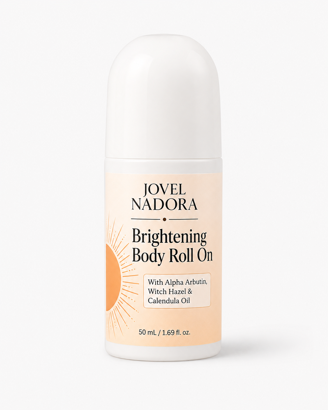 Jovel Nadora Brightening Body Roll On with Alpha Arbutin, Witch Hazel & Calendula Oil — 50ml