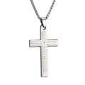 Lord's Prayer Cross Pendant Necklace