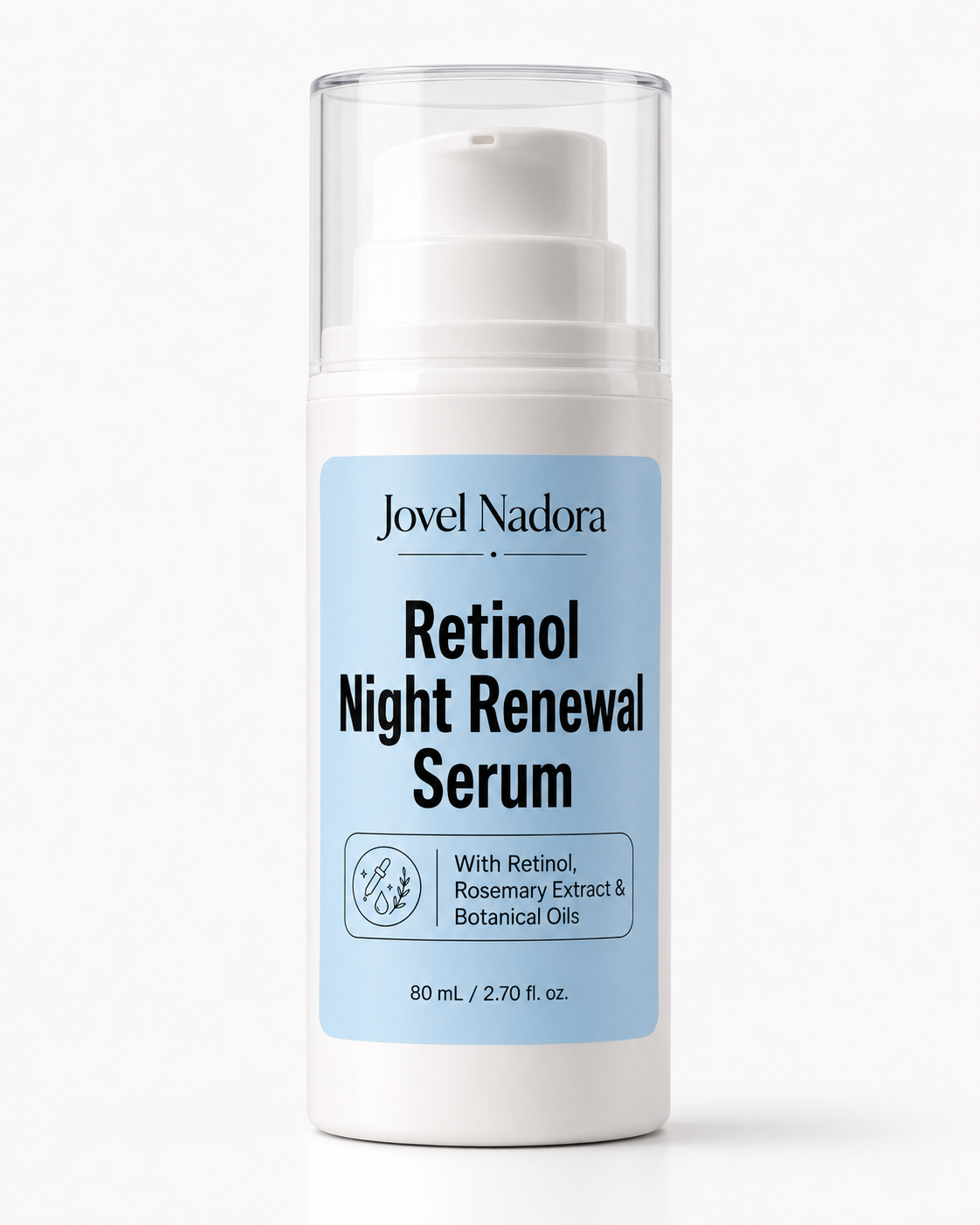Jovel Nadora Retinol Night Renewal Serum with Retinol, Rosemary Extract & Botanical Oils — 80ml
