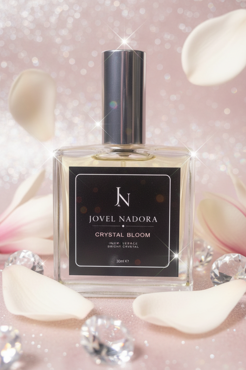 Crystal Bloom by Jovel Nadora — blush crystal editorial