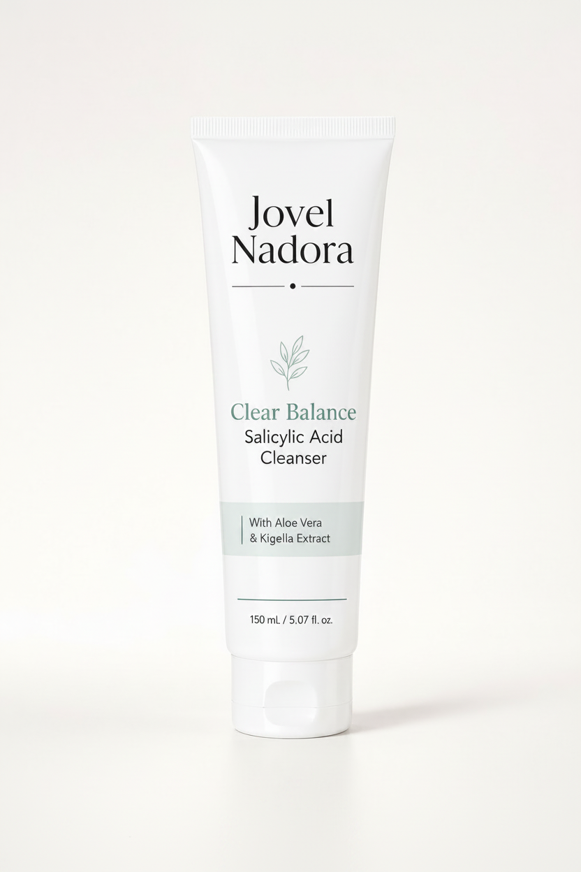 Jovel Nadora Clear Balance Cleanser label close-up