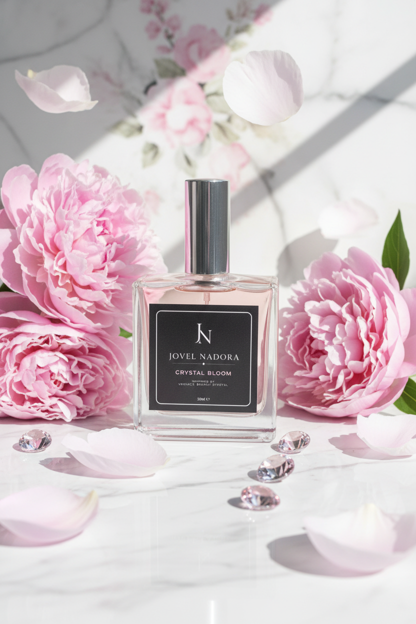 Crystal Bloom by Jovel Nadora — marble peony editorial
