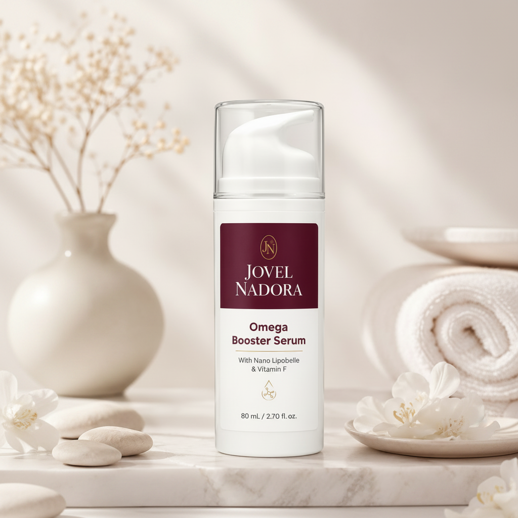 Jovel Nadora Omega Booster Serum spa stones editorial