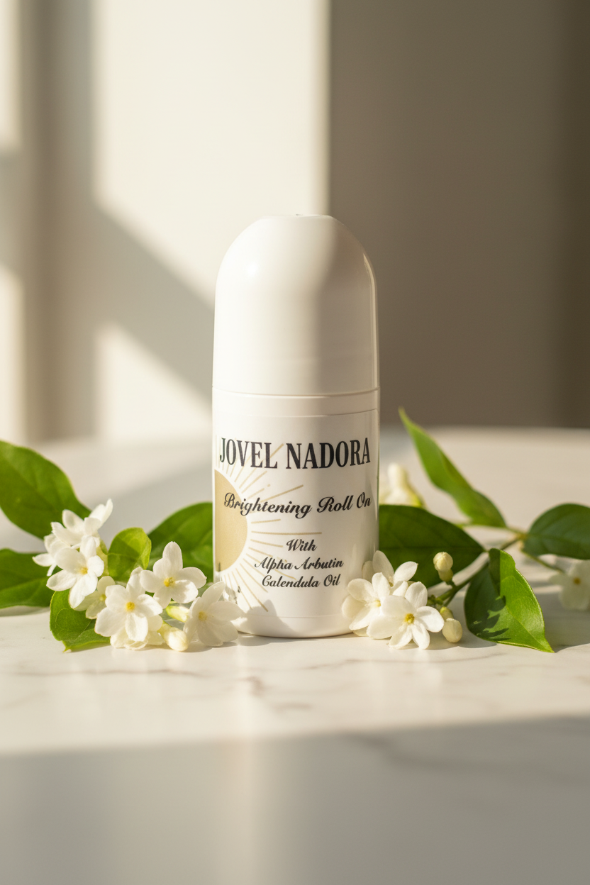 Jovel Nadora Brightening Body Roll-On with Alpha Arbutin 50ml - Lifestyle Shot