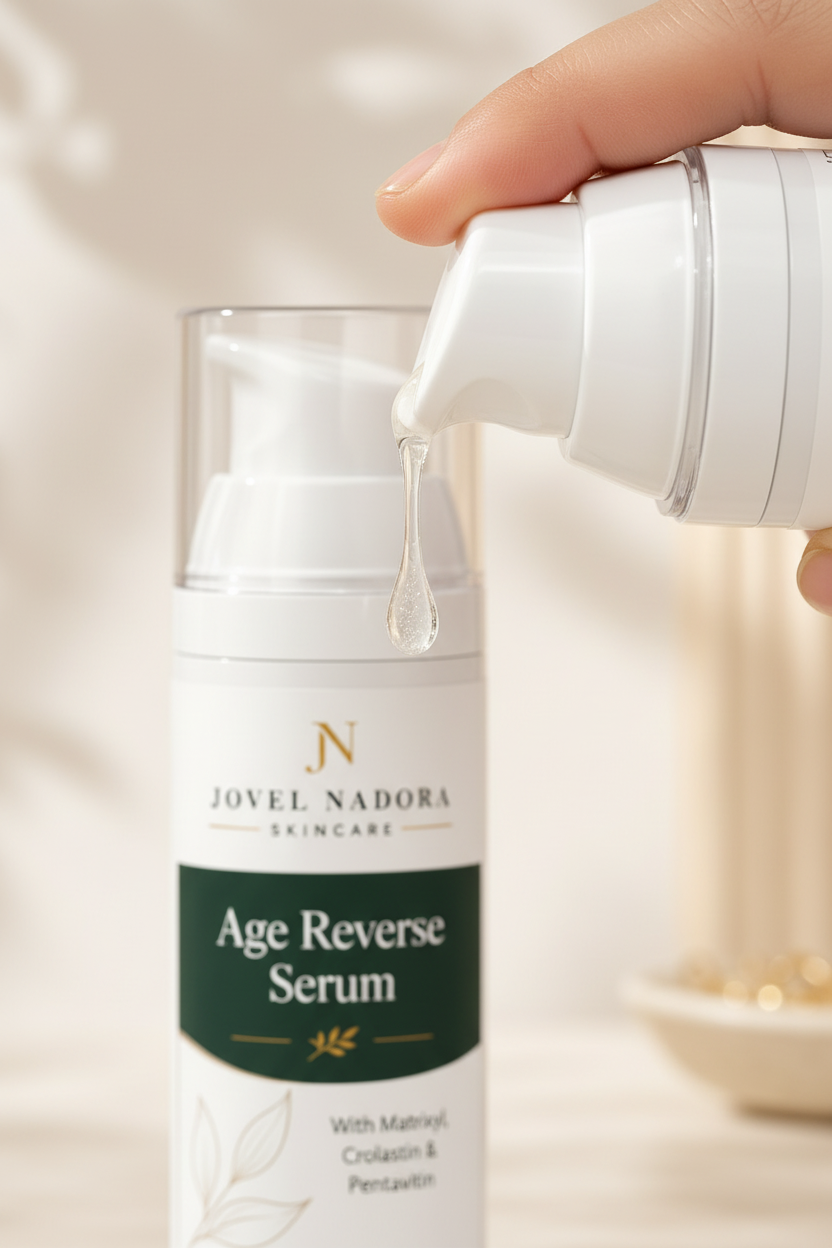 Jovel Nadora Age Reverse Serum silky serum pump close-up