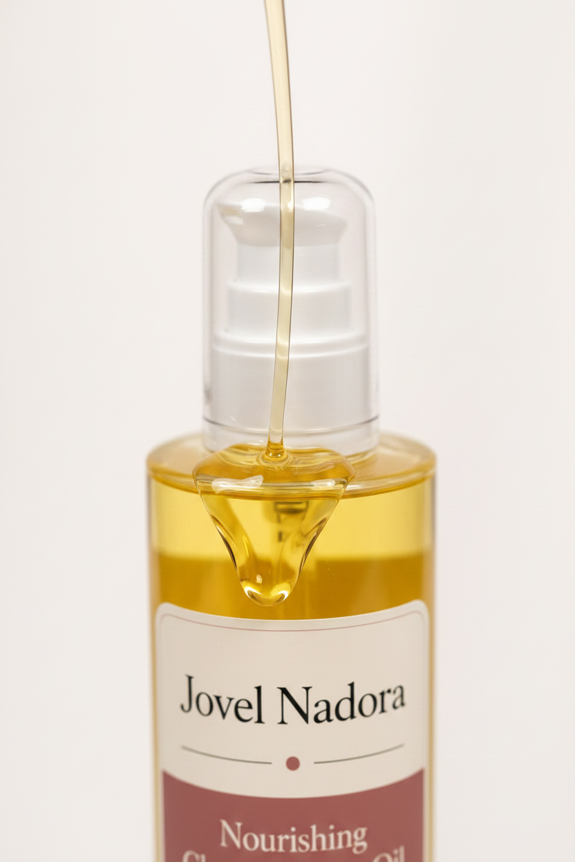 Jovel Nadora Cleansing Face Oil silky oil pour close-up