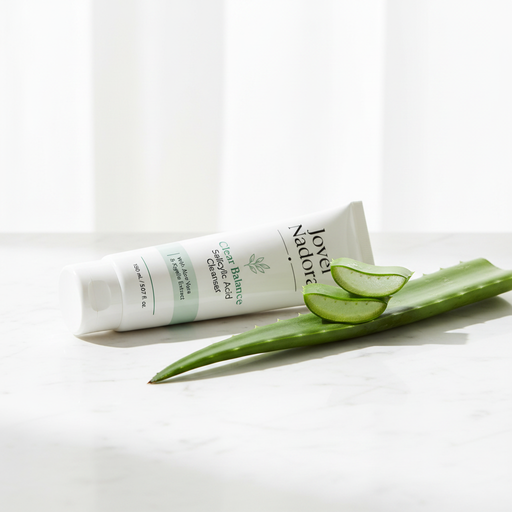 Jovel Nadora Clear Balance Cleanser marble editorial