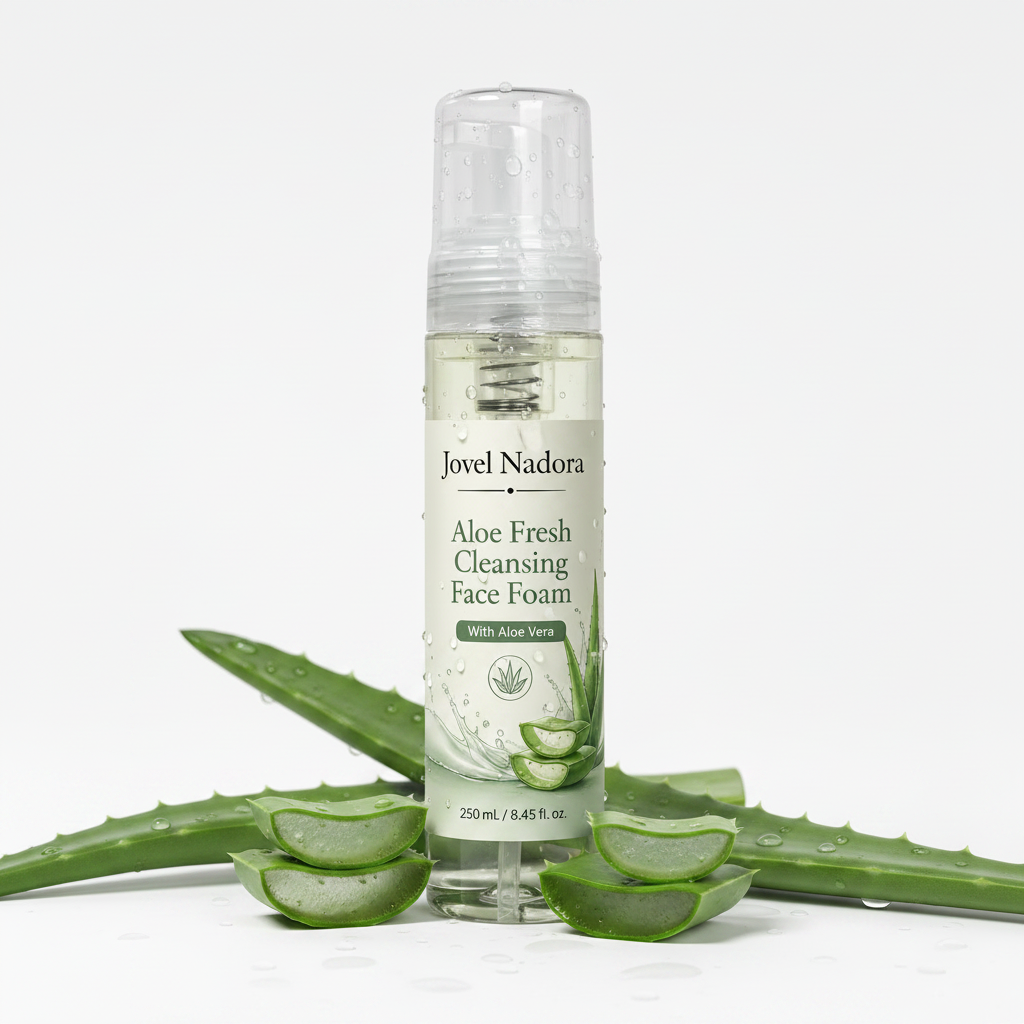 Jovel Nadora Aloe Fresh Cleansing Face Foam aloe editorial