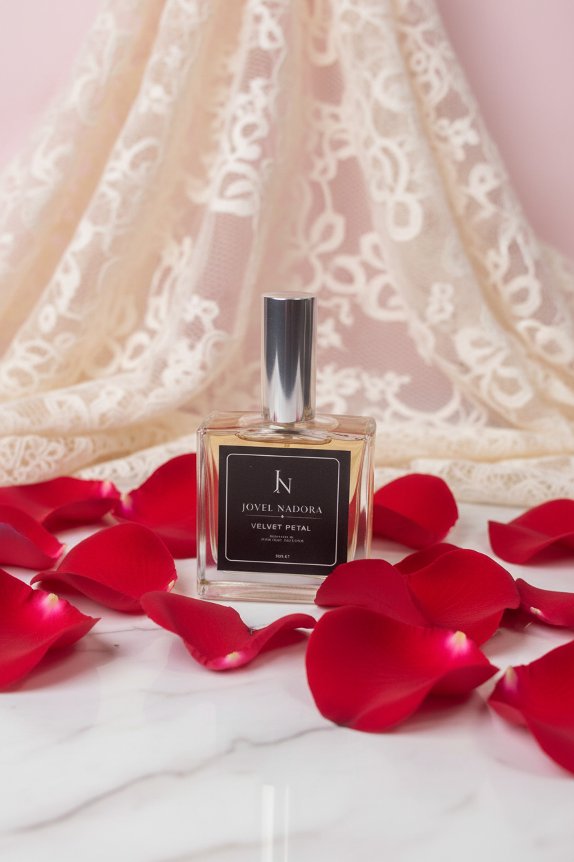 Velvet Petal by Jovel Nadora — rose petals and African lace editorial